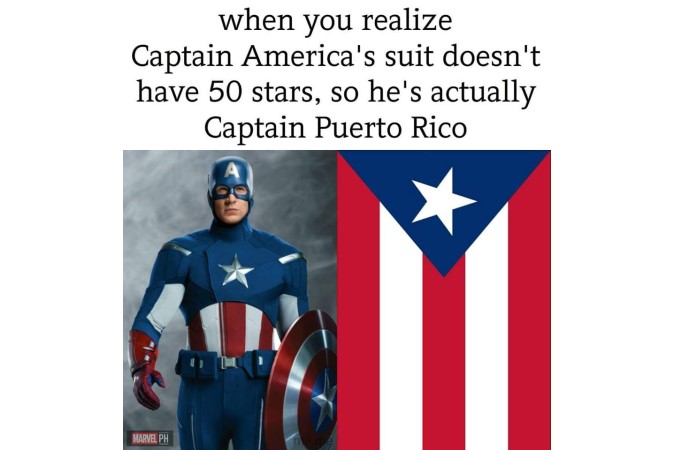 funny captain america meme captain puerto rico image