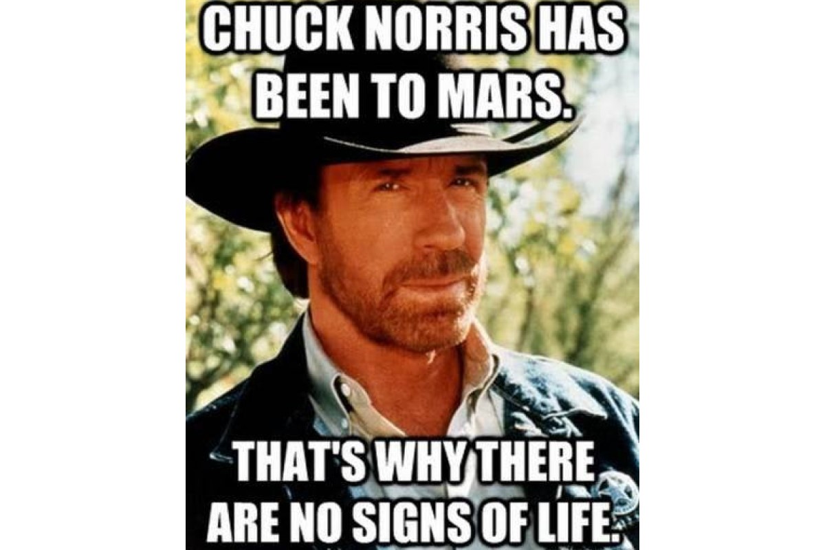 chuck norris on mars image