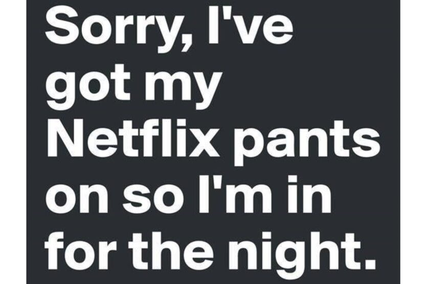 Staying in with netflix image