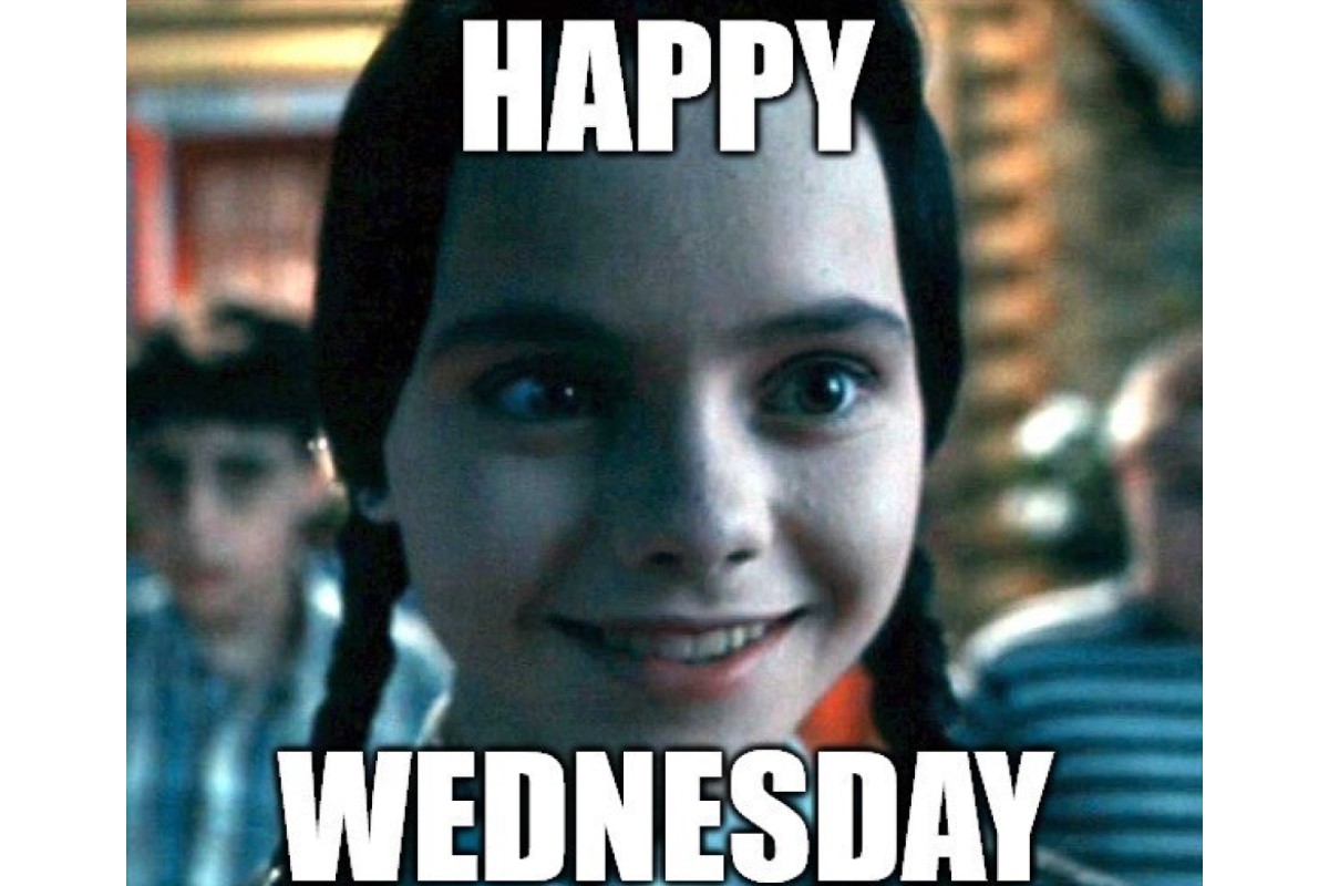 creepy happy Wednesday meme