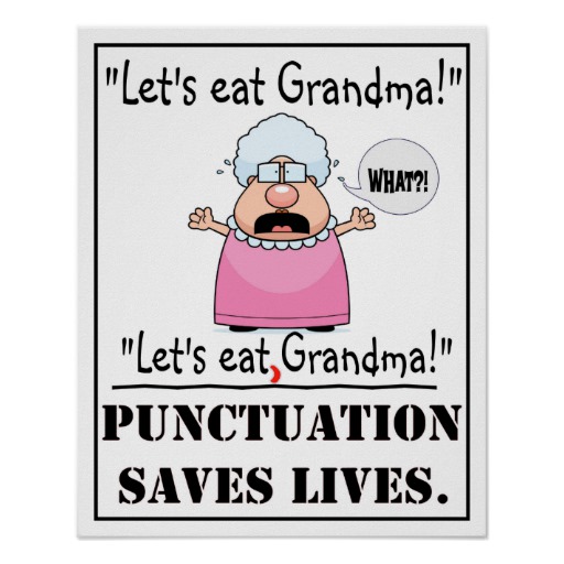 Punctuation matter meme