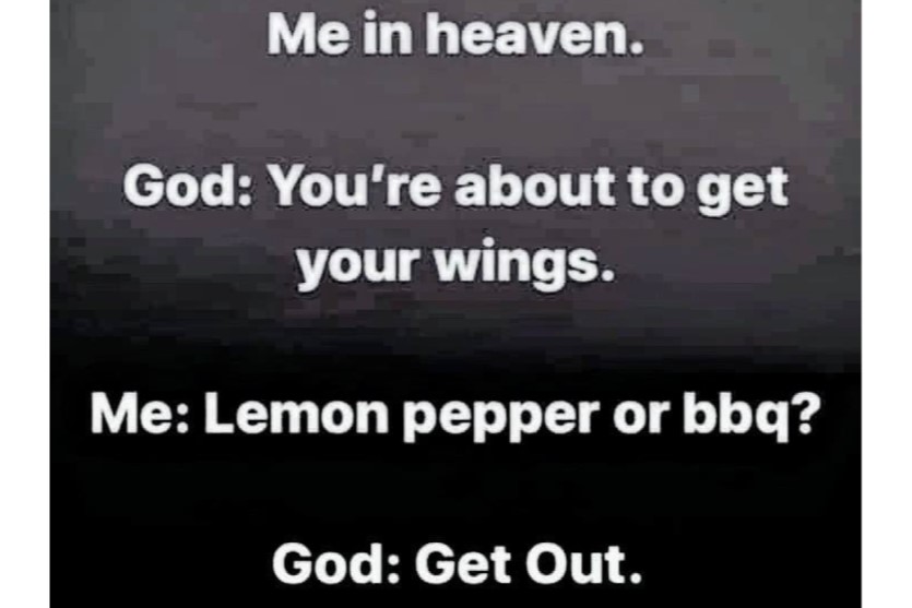 Heavenly wings funny image