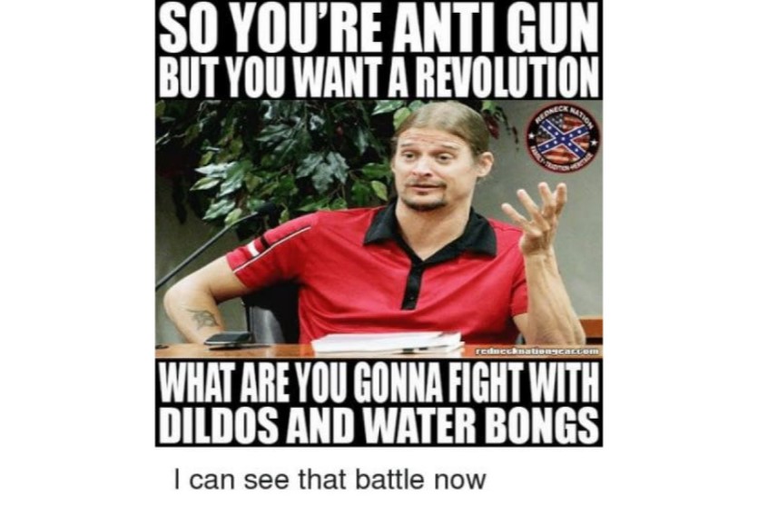 Antifa weapons funny image
