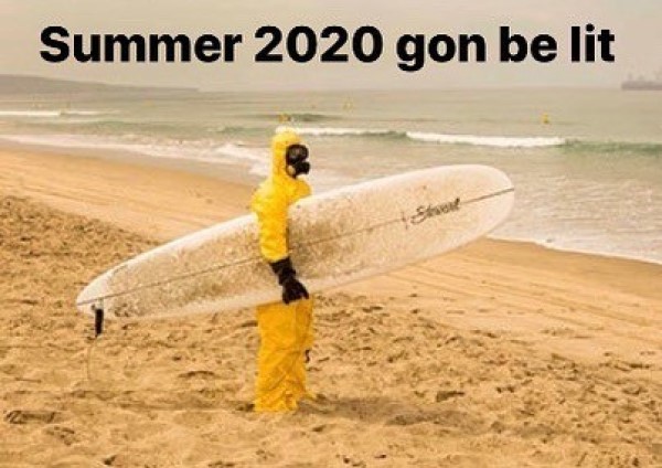 funny summer meme from 2020