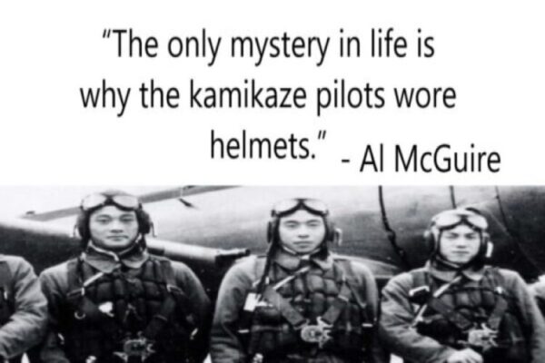 strange funny Kamikazi Helmets image