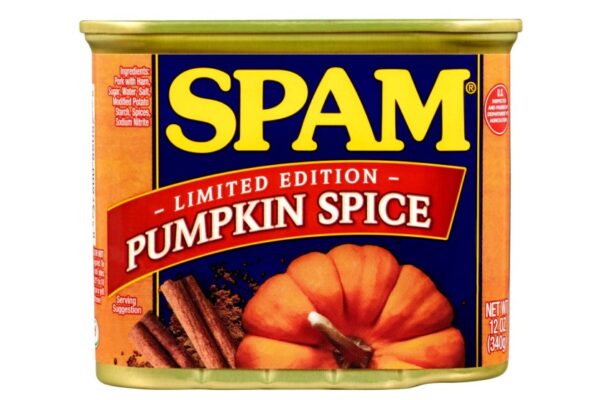 Pumpkin Spice Spam for white chicks funny image