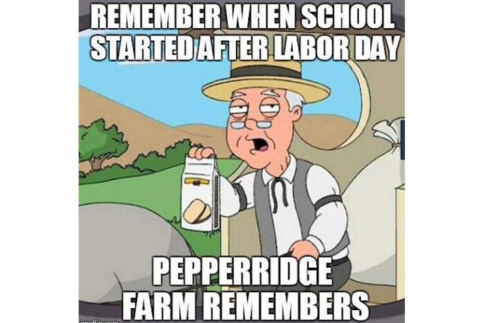 School started After Labor Day