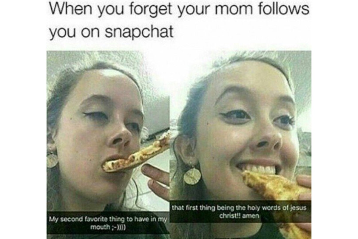 Mom follows your Snapchat image
