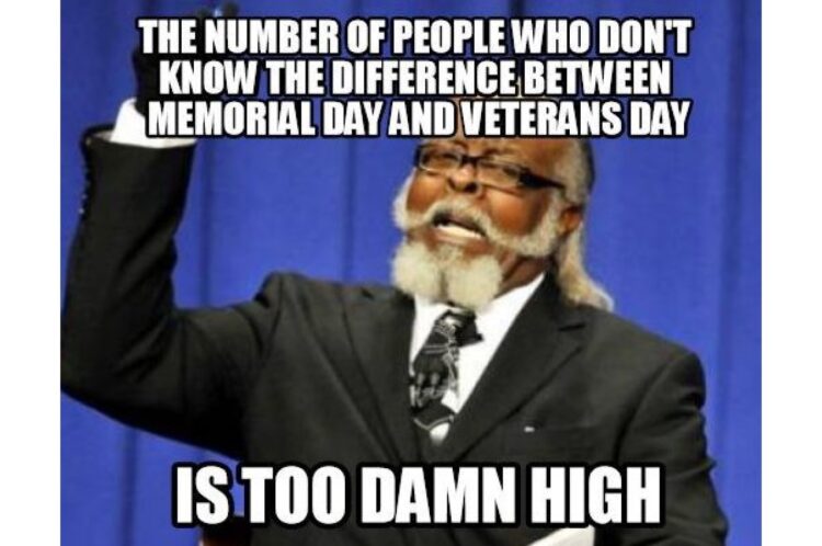 Memorial Day is not Veterans Day image