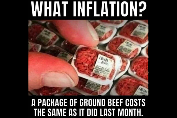 cost of meat is high what inflation