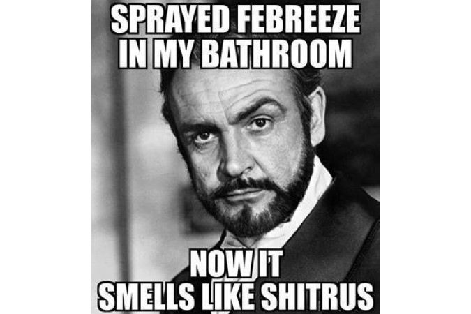 Sean Connery meme Smells Like Shitrus