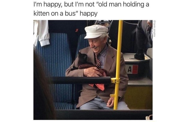 old man happy image