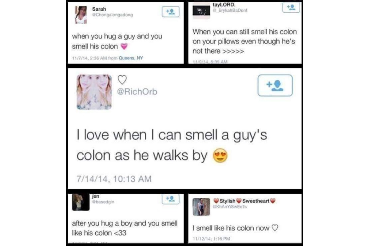 smell his colon when he walks by image