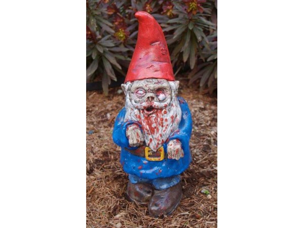 The gnoming dead funny picture of a zombie gnome