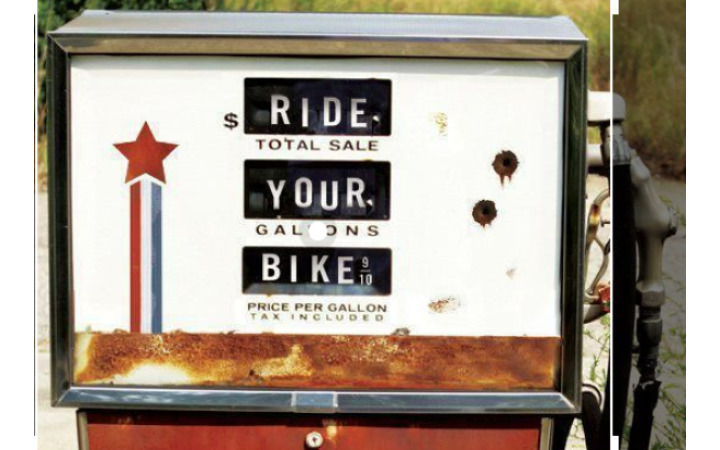 gas prices meme says ride your bike