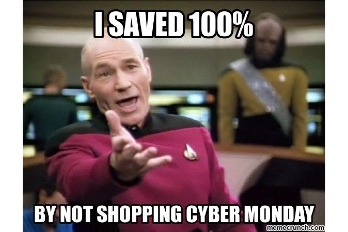 Cyber Monday image with picard