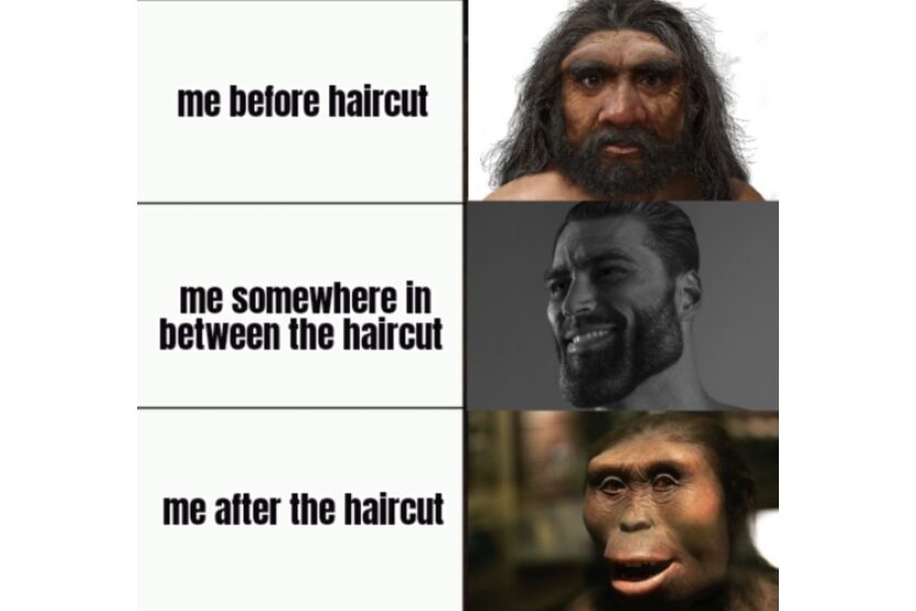 funny me and haircuts image