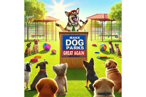 doggle trump- make dog parks great again image