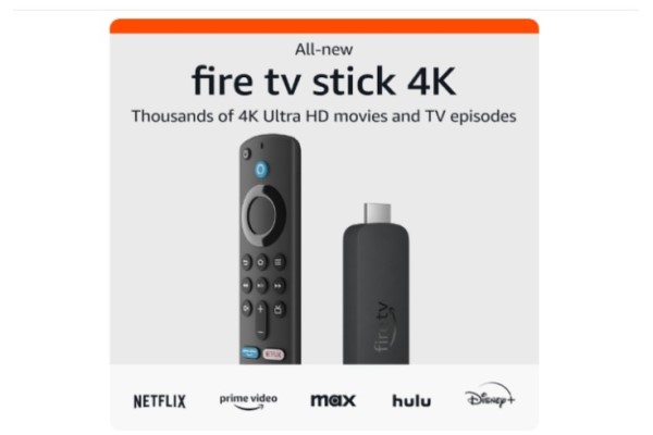 Fire TV stick 4K ad image on the What Are Bamboo Pajamas post