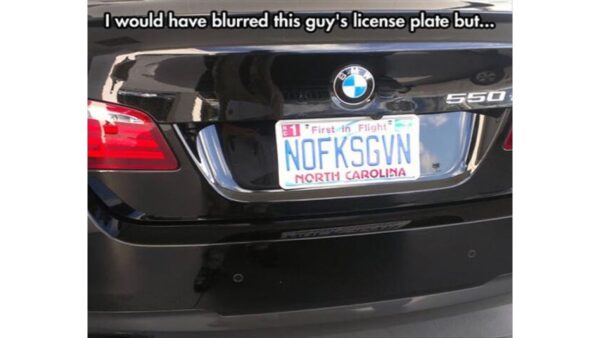 Funny License Plates Nofksgvn image