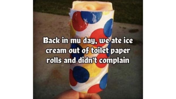 Ice Cream in a TP Roll image - pushups