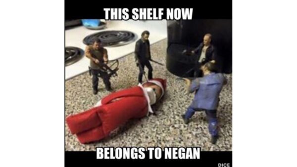 Negan's Shelf elf on a shelf twd image