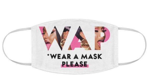 Cardi B Song WAP wear a mask please image