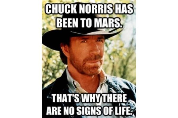 chuck norris on mars image