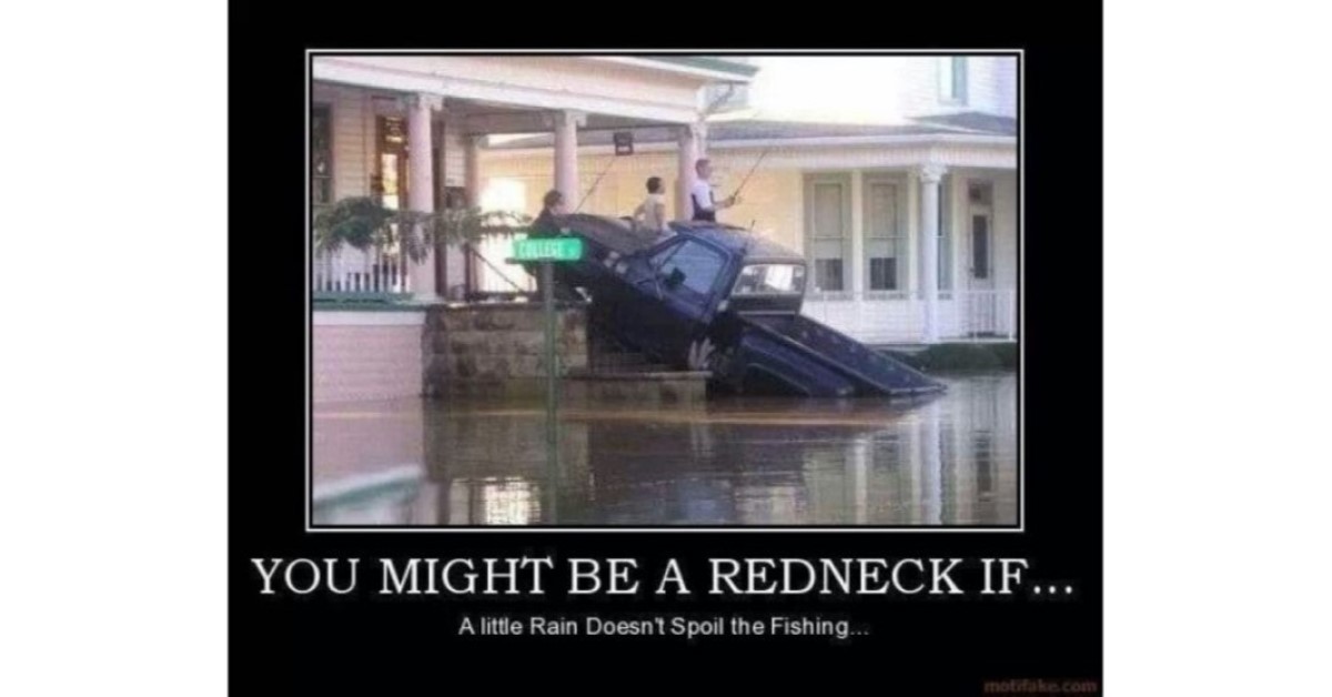 Funny Redneck Fishing image