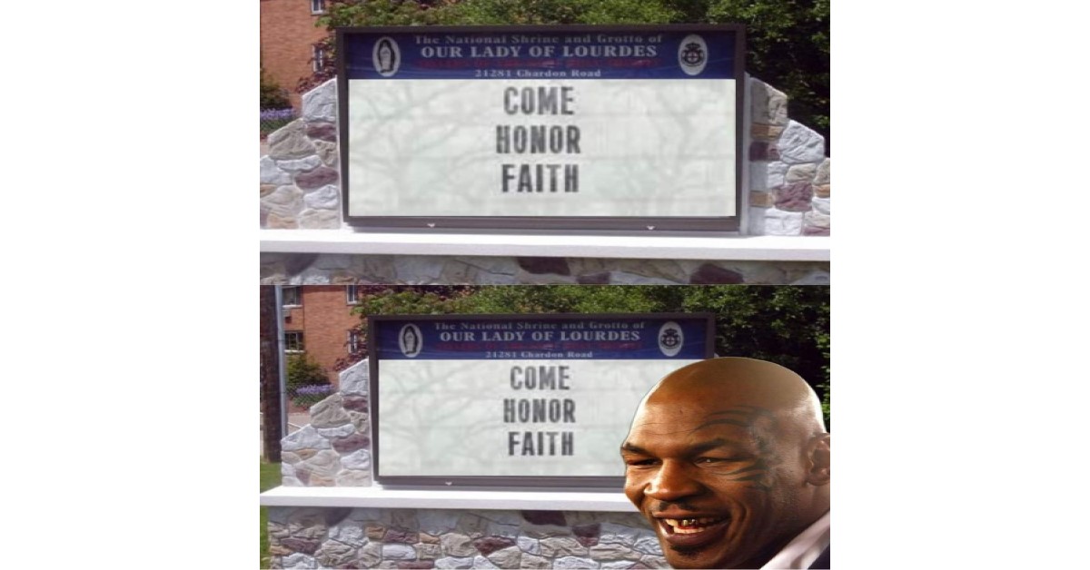 funny come honor faith mike tyson image