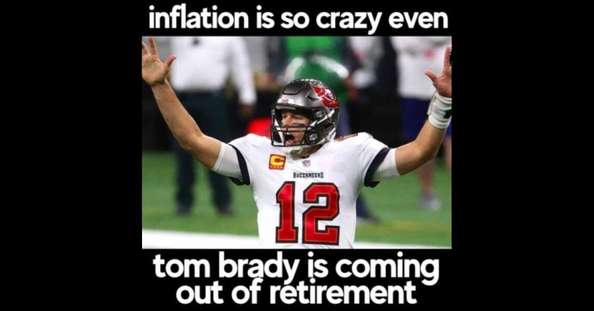 tom brady inflation so high meme