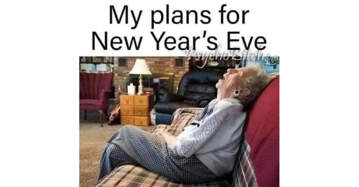 funny my new years eve plans image - simple I'll be asleep