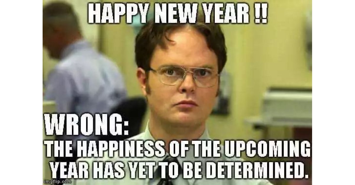 funny happy new year dwight image