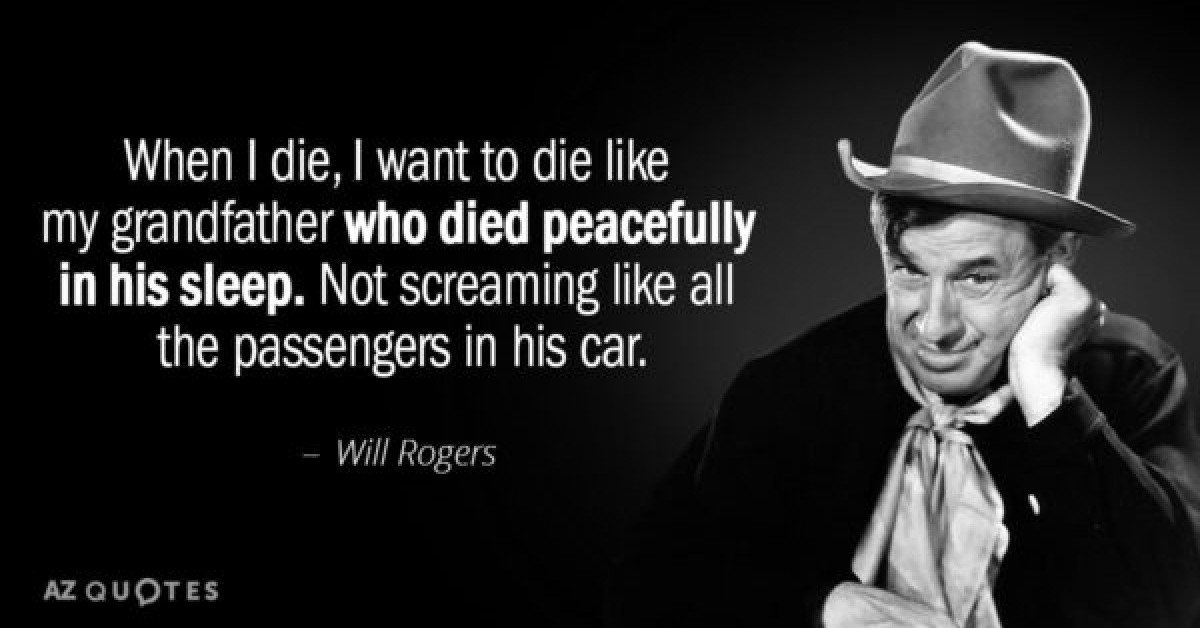 When I Die funny will rogers image