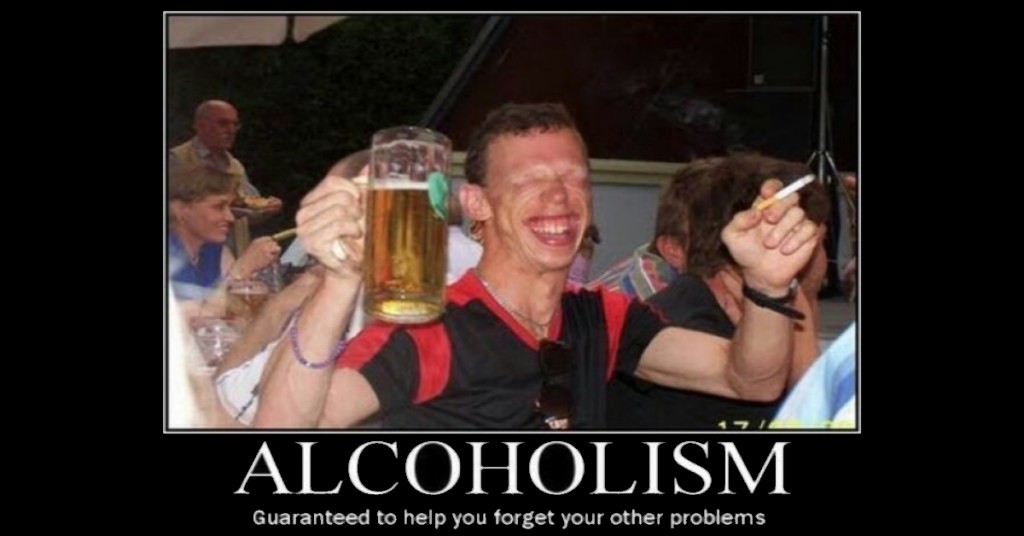 alcohol cure all except for everything else that matters funny image