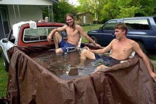 redneck swimming pool image